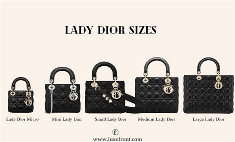 lady dior size 17|lady dior bag size chart.